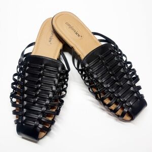 Comfort View Woven Slide Mules Wide Width